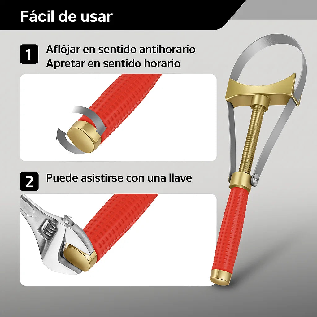 Steel Strap - Llave de correa de acero
